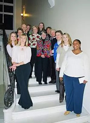 2006 Recipients group photo on a stairway