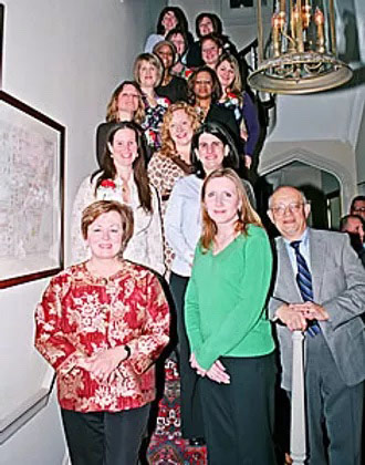 2008 Recipients group photo on a stairway